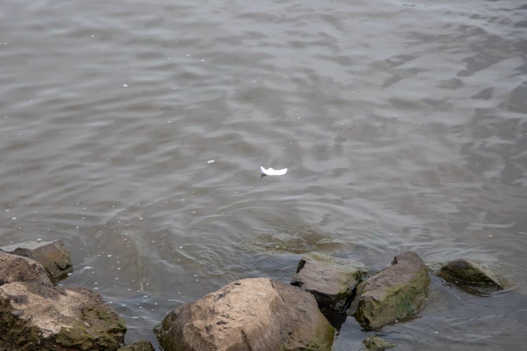 В Благовещенске в Амур спустили более 200 корабликов в память о погибших детях Донбасса 