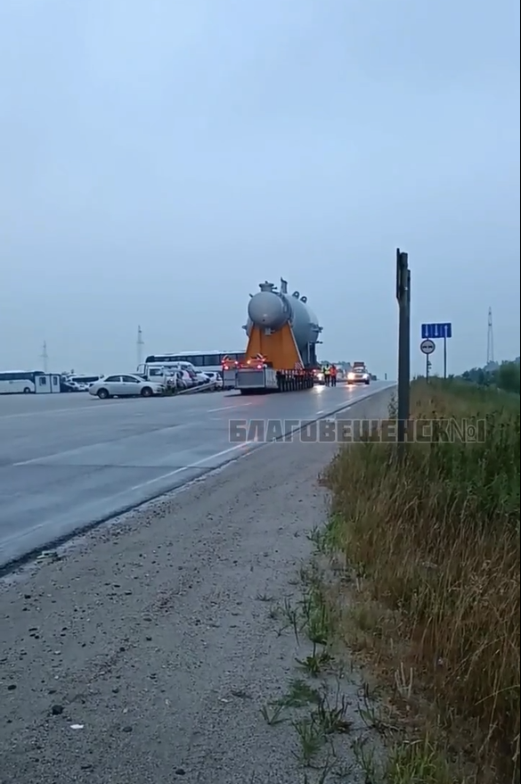 На «Амурский газохимический комплекс» доставили крупногабаритный груз