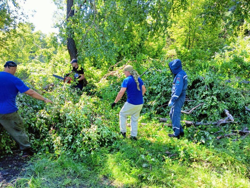 В амурском селе ликвидируют последствия урагана