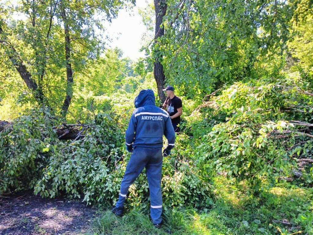 В амурском селе ликвидируют последствия урагана