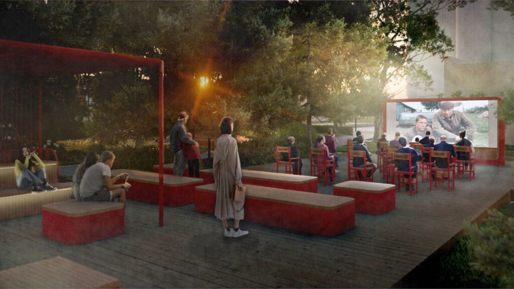 В Благовещенске построят сквер с уличным кинотеатром