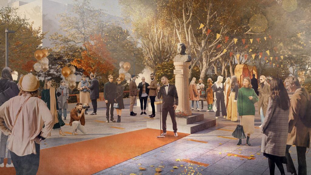 В Благовещенске построят сквер с уличным кинотеатром