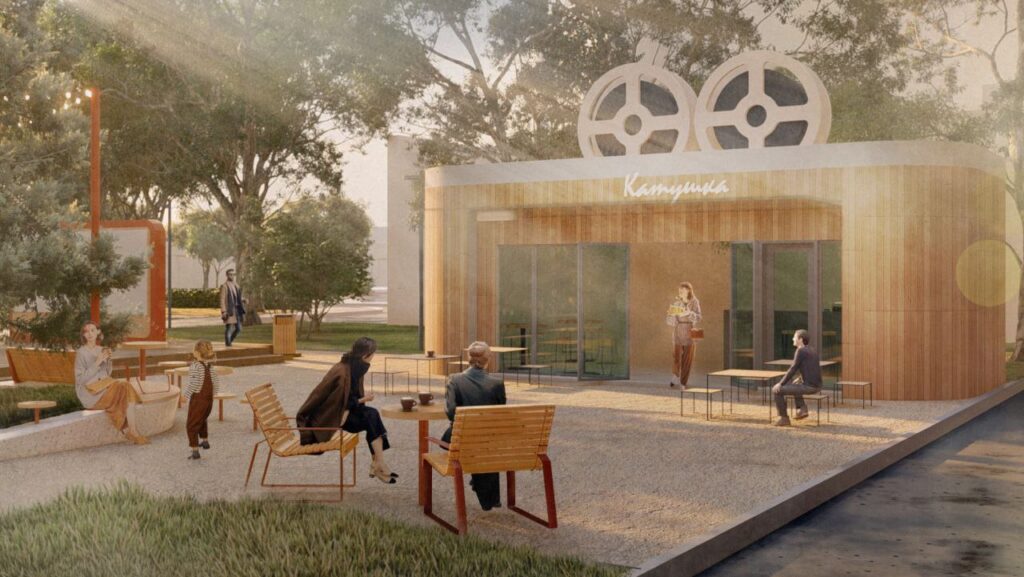 В Благовещенске построят сквер с уличным кинотеатром