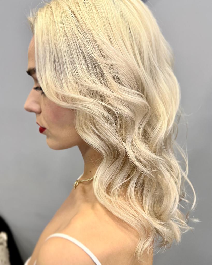 свадебная причёска, блонд, холодный блонд