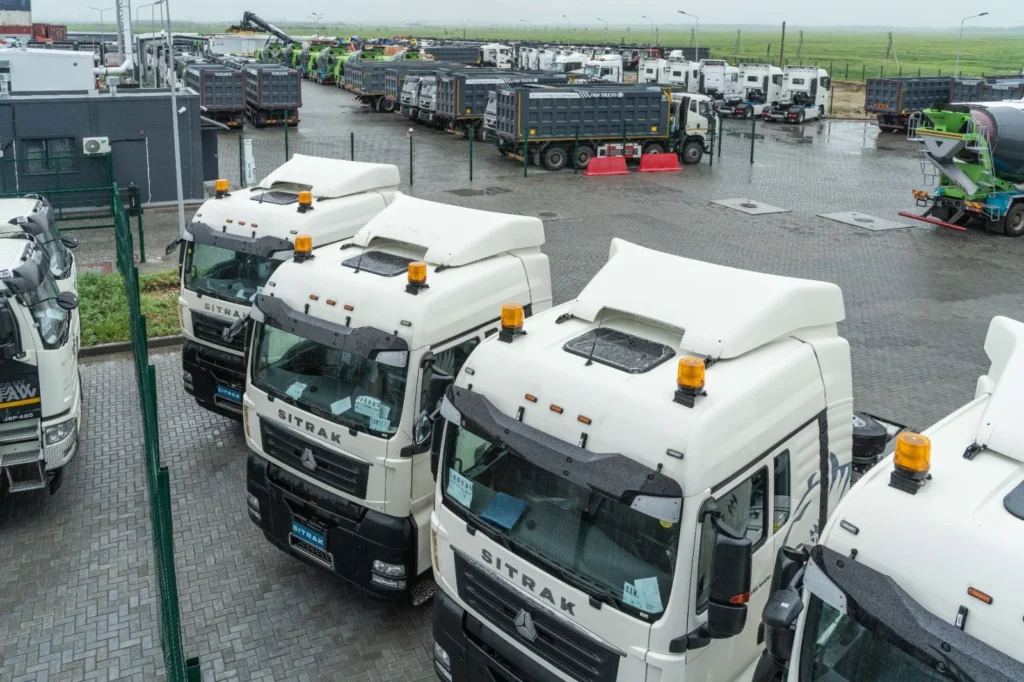 Большегрузы, парковка