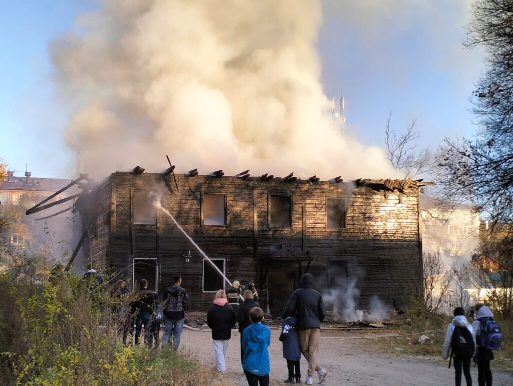 пожар на пушкина