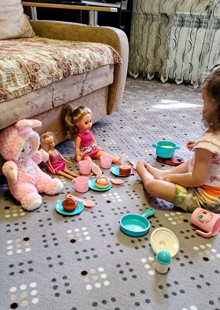 посудка, игра в куклы, десткая посуда