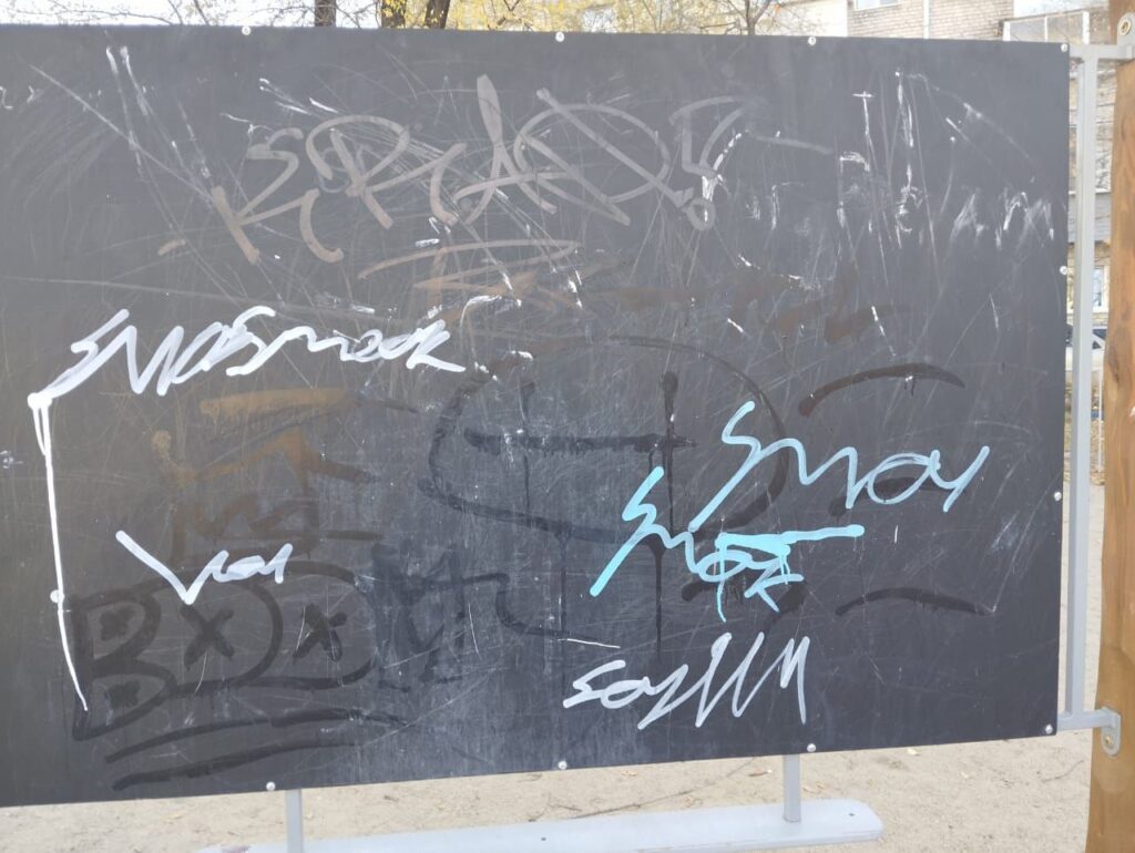 Вандалы добрались до одного из «1 000 дворов» Благовещенска