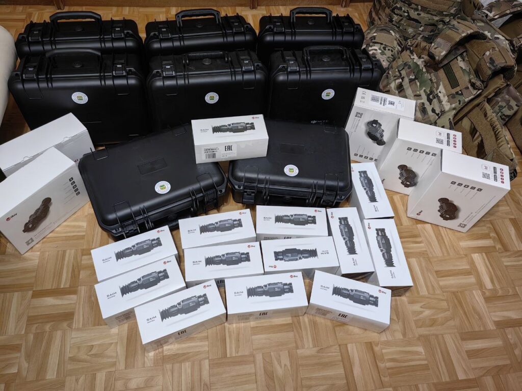 Амурским бойцам передали очередную партию тепловизоров и беспилотников