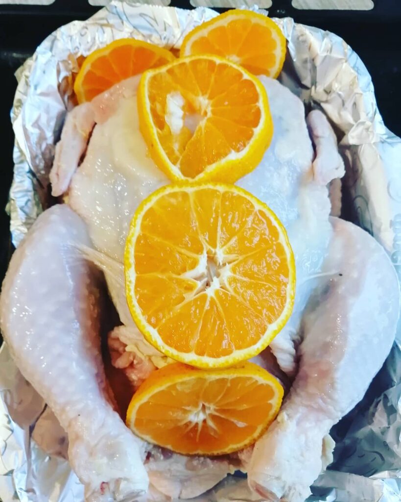 курица с апельсинами, рецепт курицы с апельсинами, курица в апельсинах