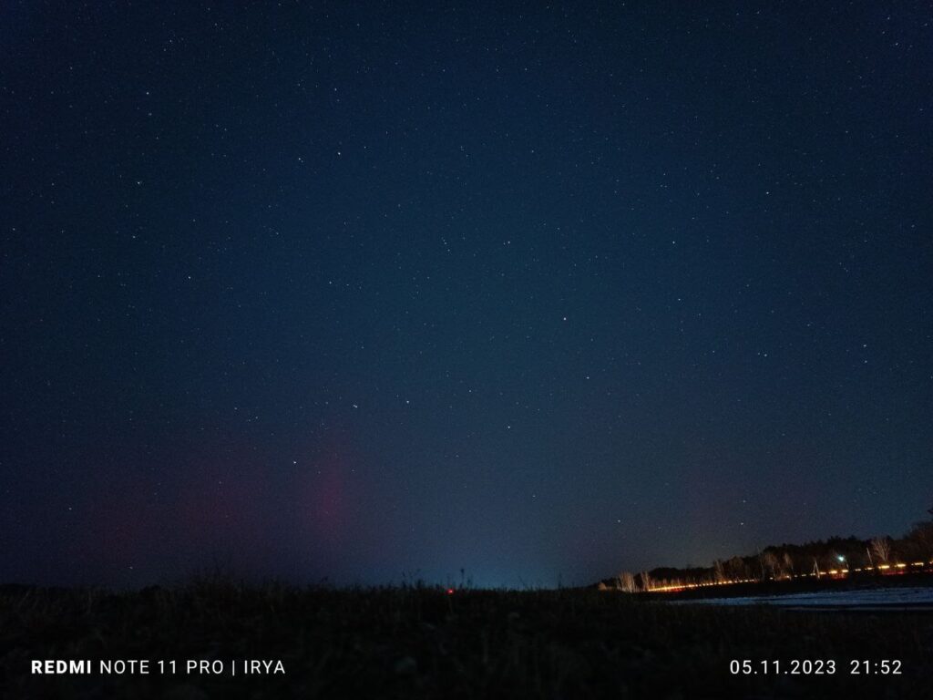 Жители Благовещенска и его округи могли увидеть северное сияние