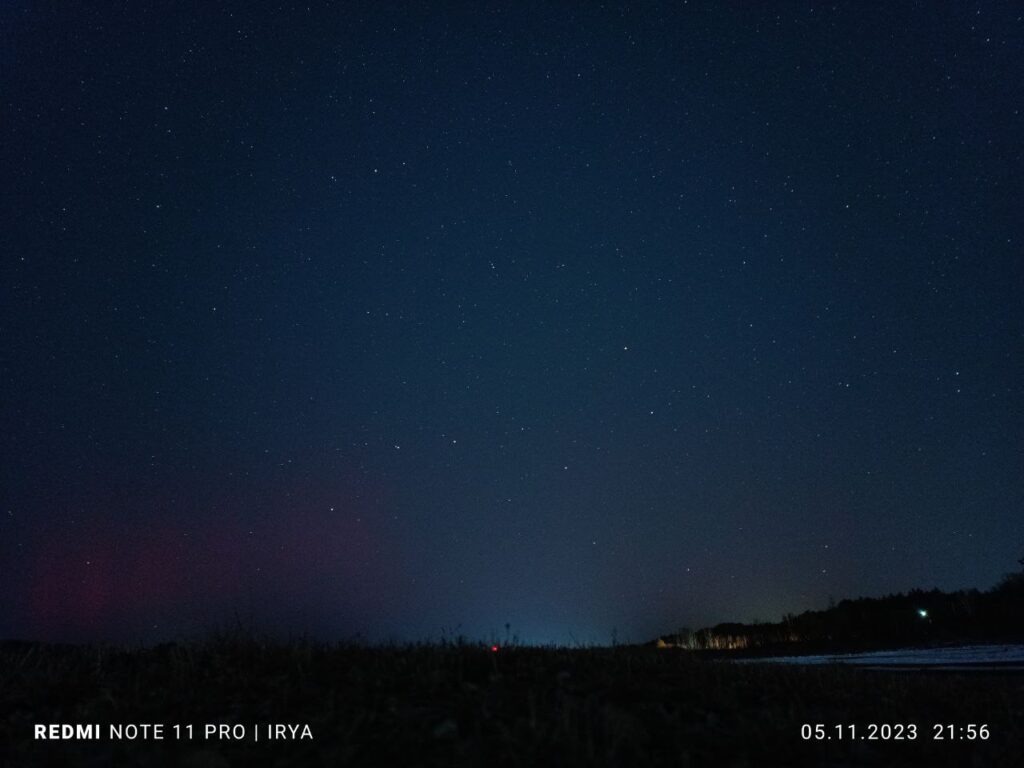 Жители Благовещенска и его округи могли увидеть северное сияние
