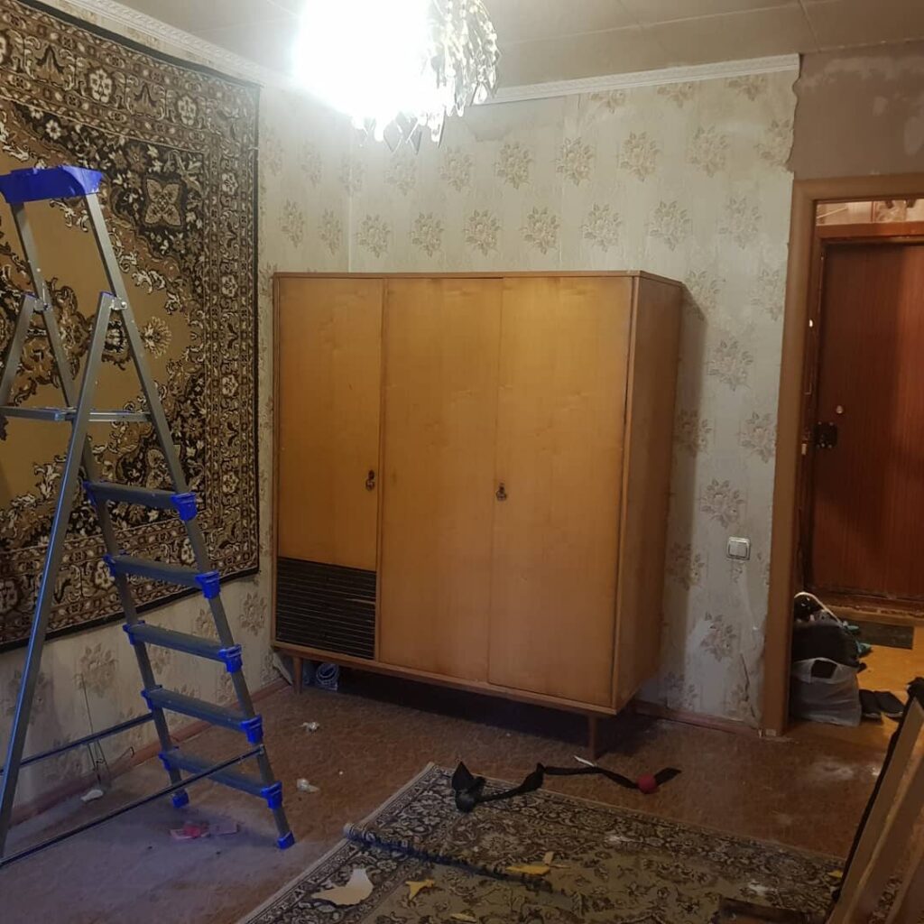 ремонт до  после, мужской поступок, ремонт у бабушки