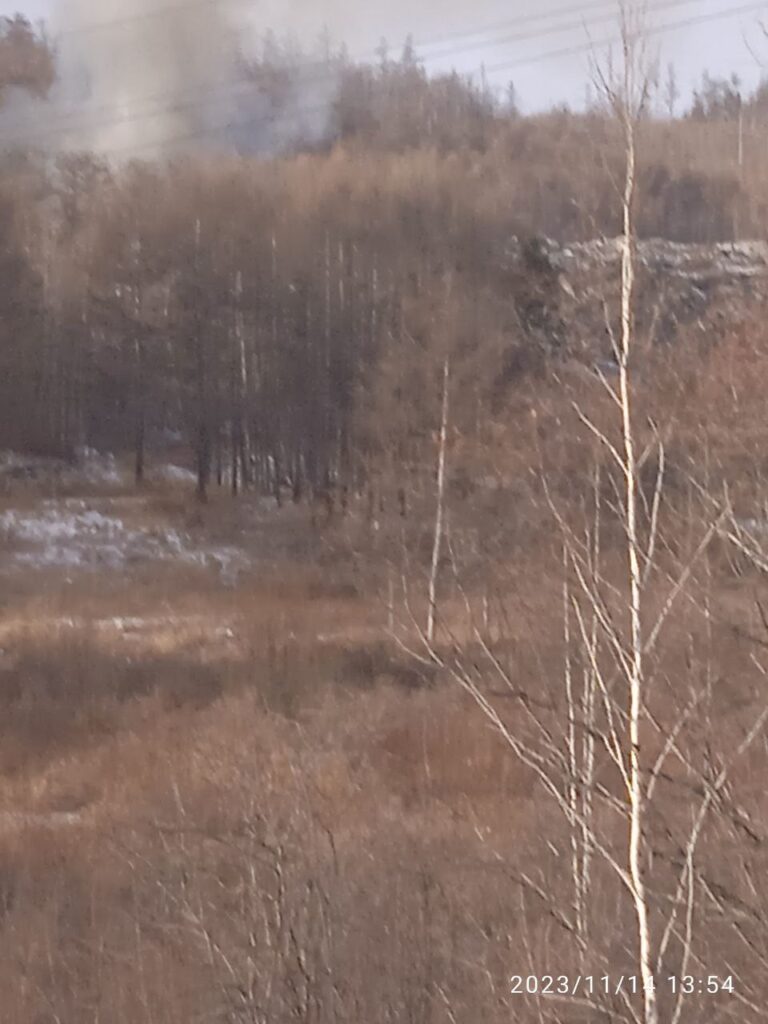 «В горле першит, глаза слезятся»: Тынду заволокло дымом от горящей свалки