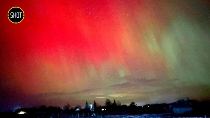 Жители Благовещенска и его округи могли увидеть северное сияние