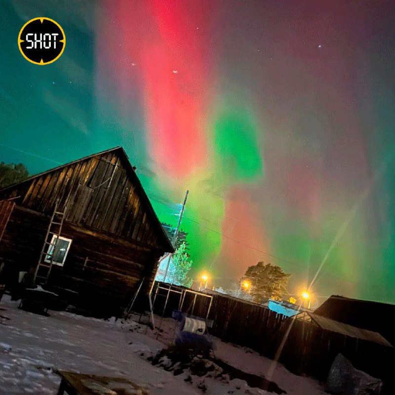 Жители Благовещенска и его округи могли увидеть северное сияние