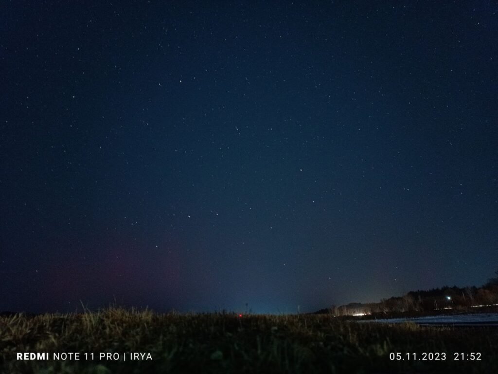 Жители Благовещенска и его округи могли увидеть северное сияние