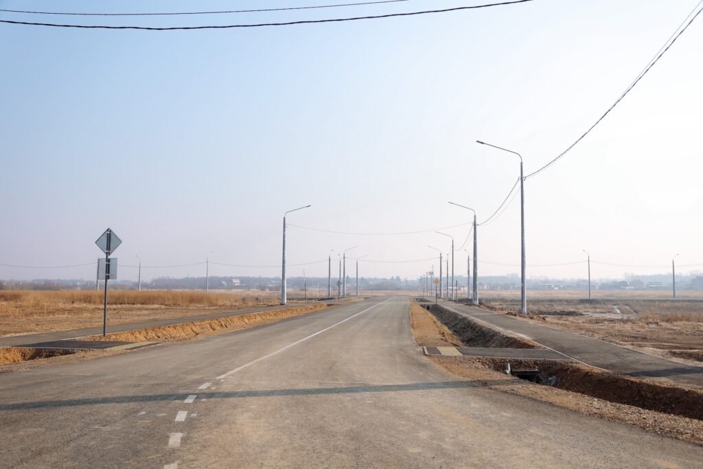 Дорога, тротуар