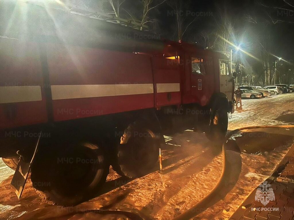 В Благовещенске в пожаре пострадал мужчина