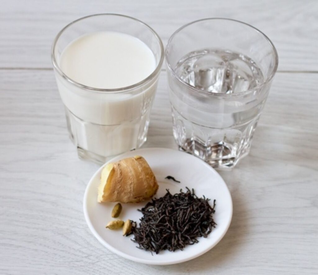 имбирный чай с молоком, чай масала, польза имбирного чай, адрак чай