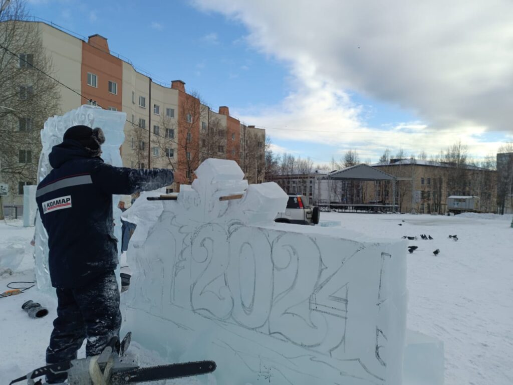 Ледовый городок в Тынде
