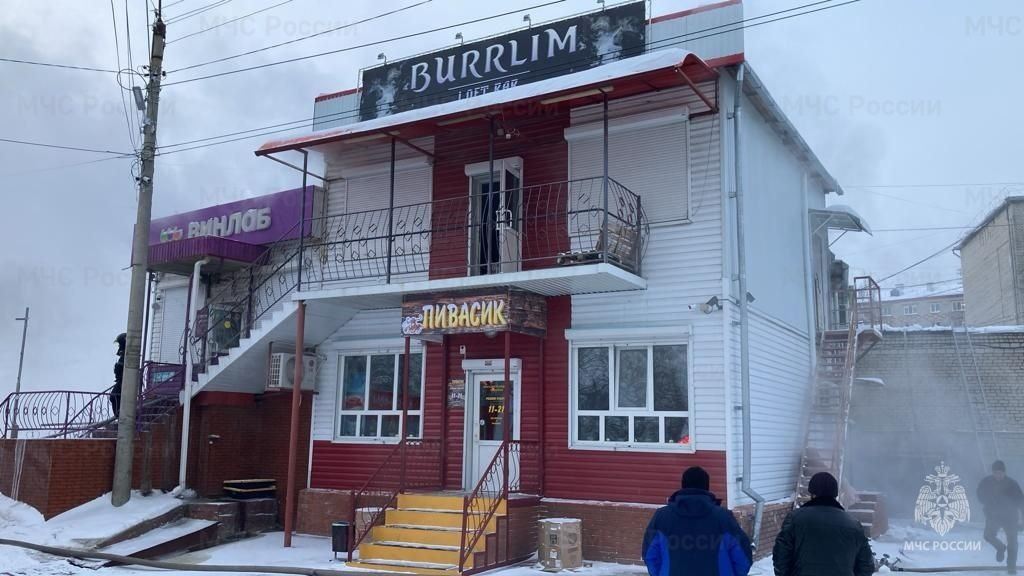 Пожар в магазине Тынды