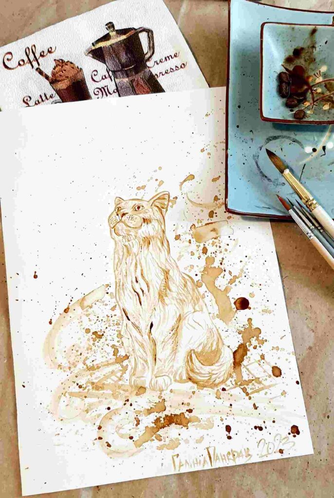 кофеарт, кофеграфия, рисунки кофе, достопримечательности Благовещенска