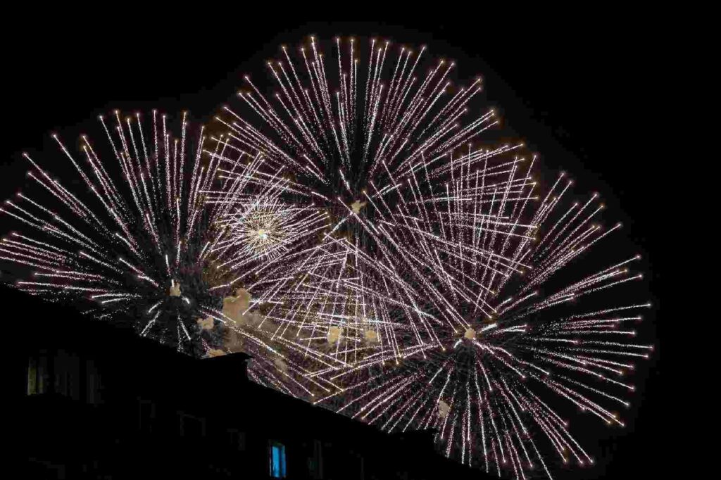 фейерверк, салют, новый год 