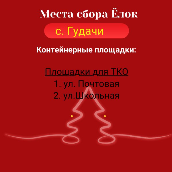 Места сбора ёлок в Магдагачинском районе