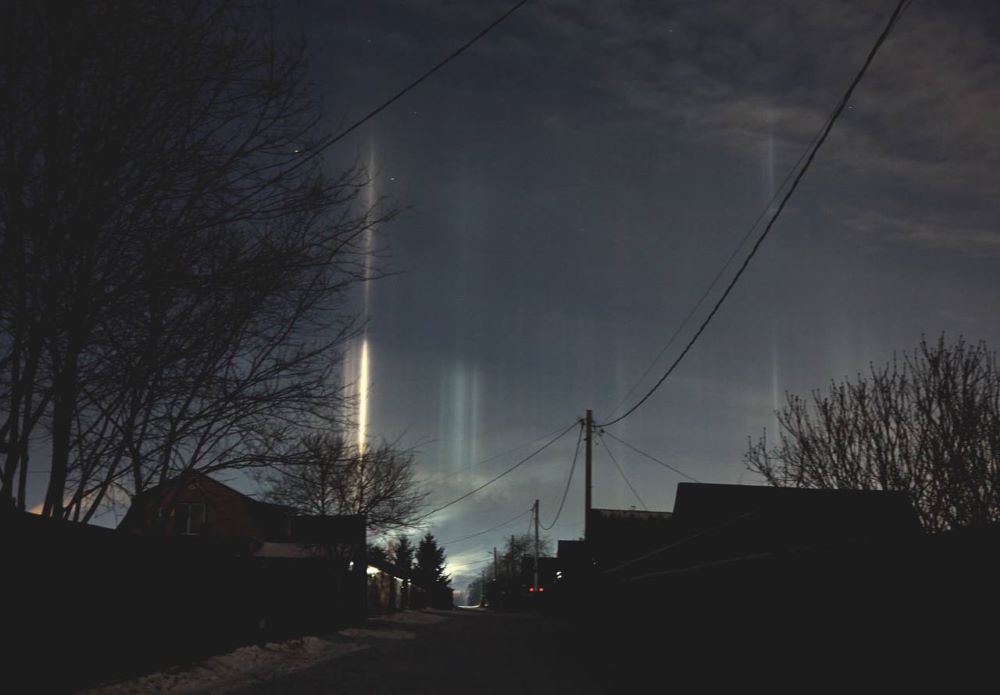 световые столбы