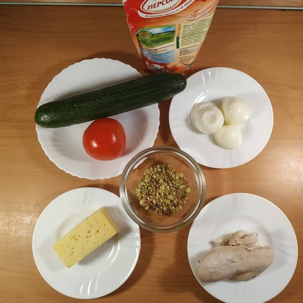 рецепт салата с фисташкой, салат с фисташкой