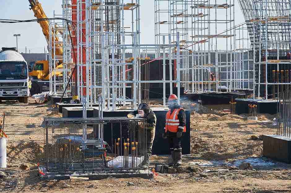 Что происходит на стройке будущего аэровокзала в Благовещенске