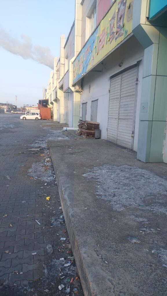 Неприятные «подснежники» взошли у популярного ТЦ Благовещенска