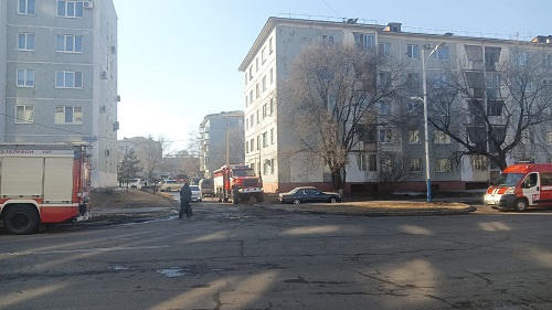 Очевидцы: у общежития БГПУ заметили десять пожарных машин и кареты скорой помощи