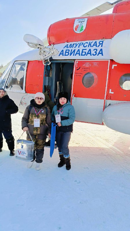 Амурские оленеводы отдали свой голос прямо на санях