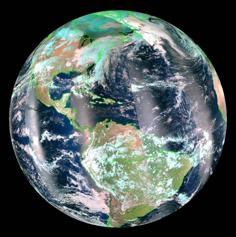 Спутник «Метеор-М», запущенный с Восточного, сделал глобальные снимки Земли