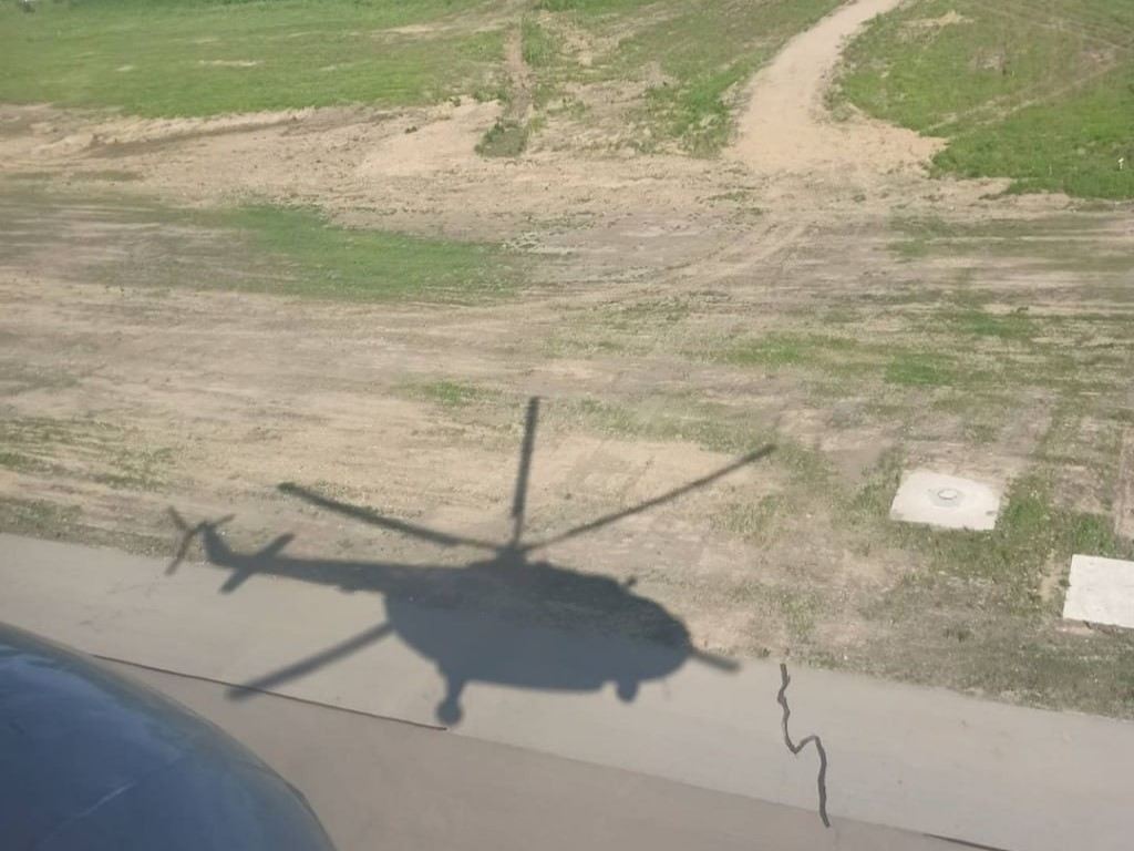 Тень от вертолёта
