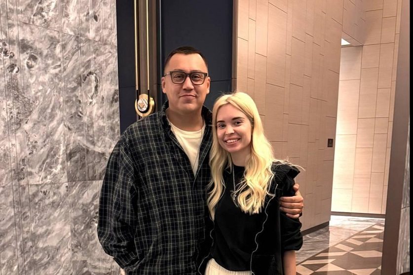 Дмитрий Портнягин и его жена