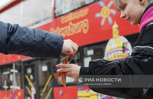 В России дан старт акции «Георгиевская ленточка»