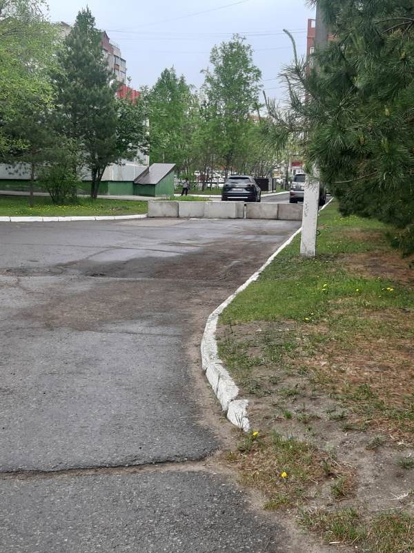 Благовещенская клиника заставляет горожан топтать газоны