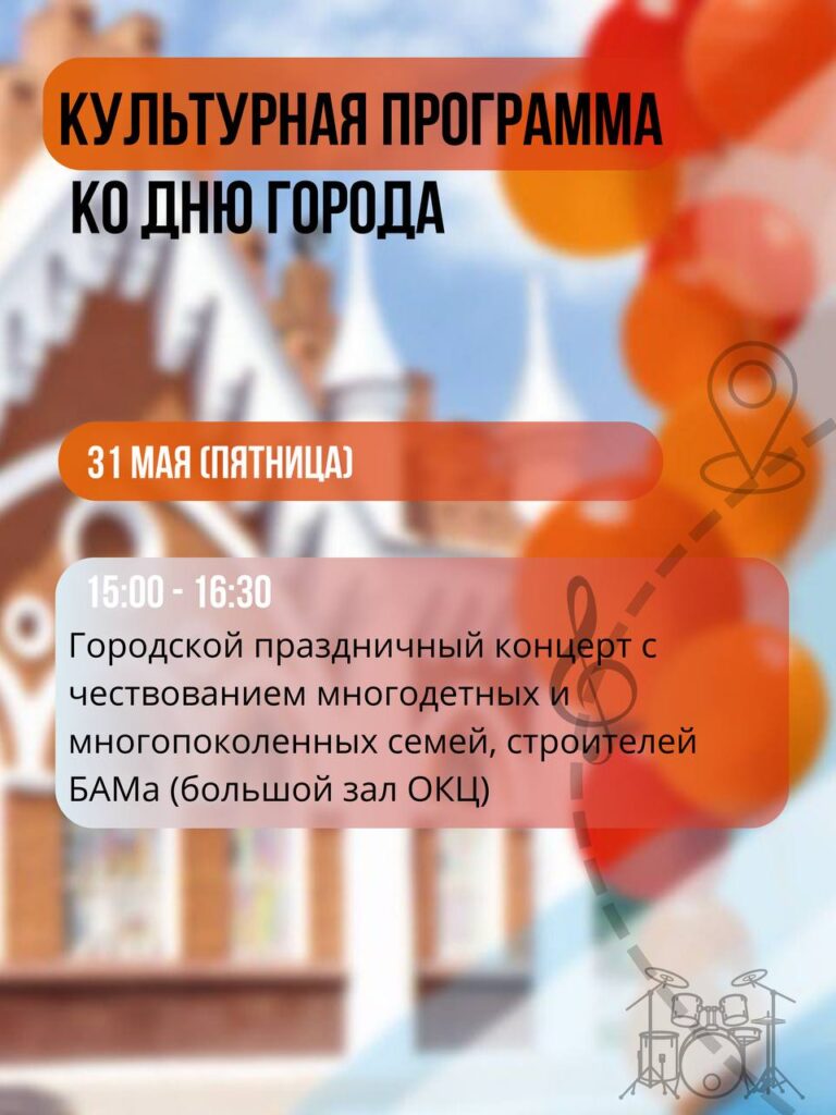 программа мероприятий в День города Благовещенска