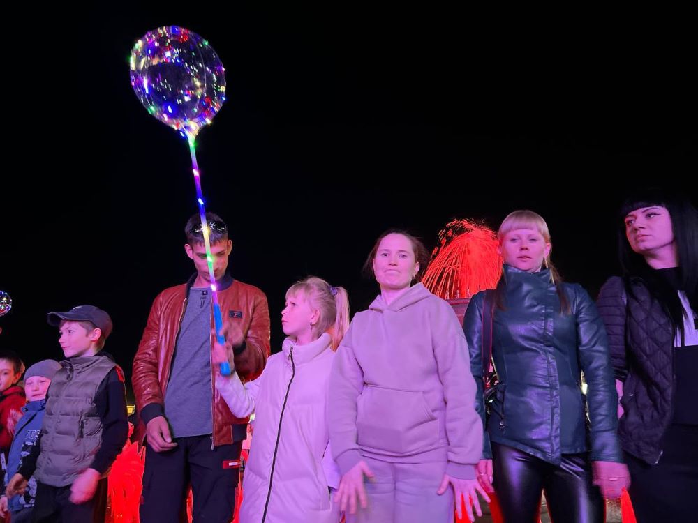 Праздничные огни озарили небо над Белогорском