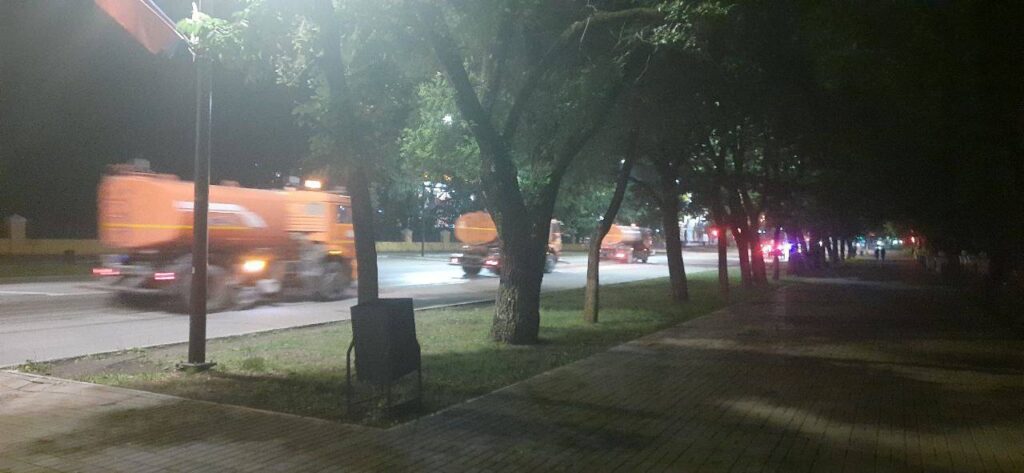 В Благовещенске борются с последствиями ливня