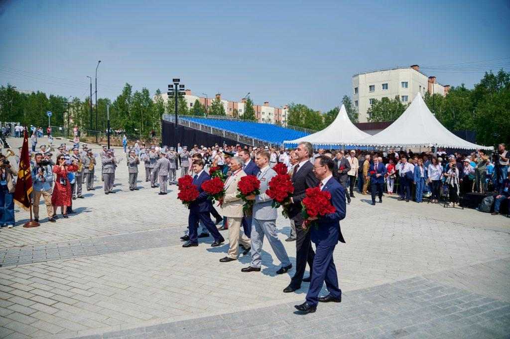 Открытие памятника бамовцам в Тынде, Василий Орлов