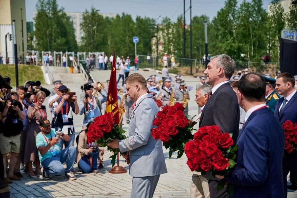 Открытие памятника бамовцам в Тынде, Василий Орлов