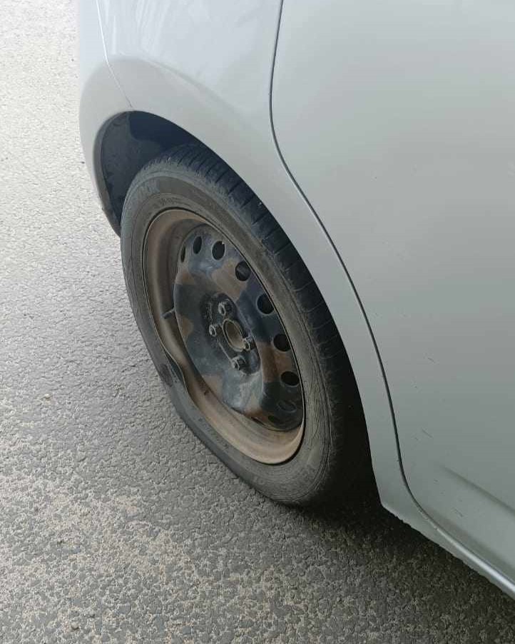 Повреждённое колесо