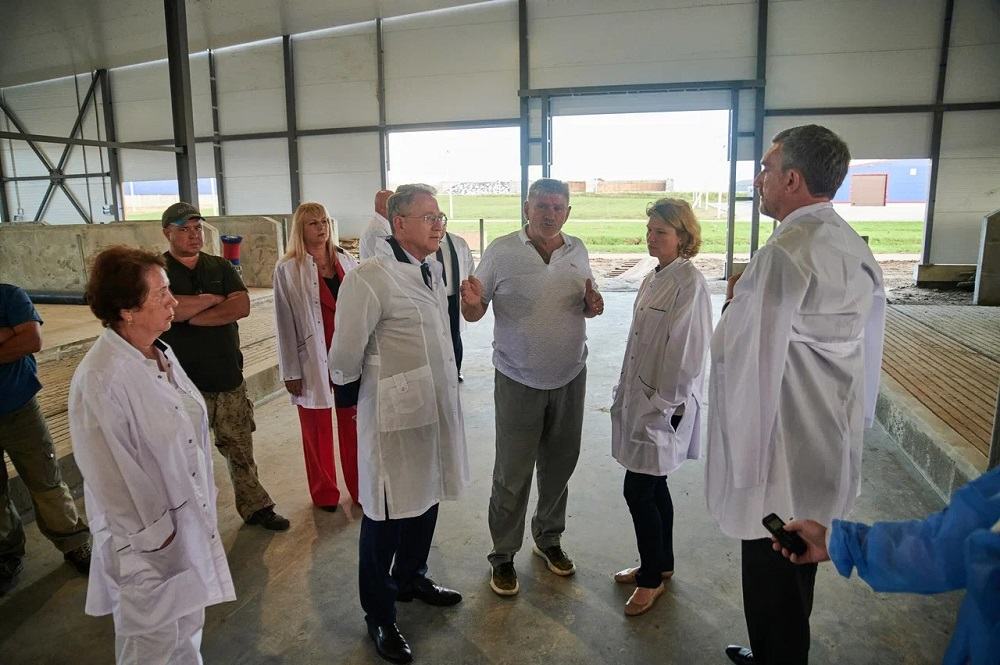 животноводческое предприятие АО «Луч», визит министра сельского хозяйства