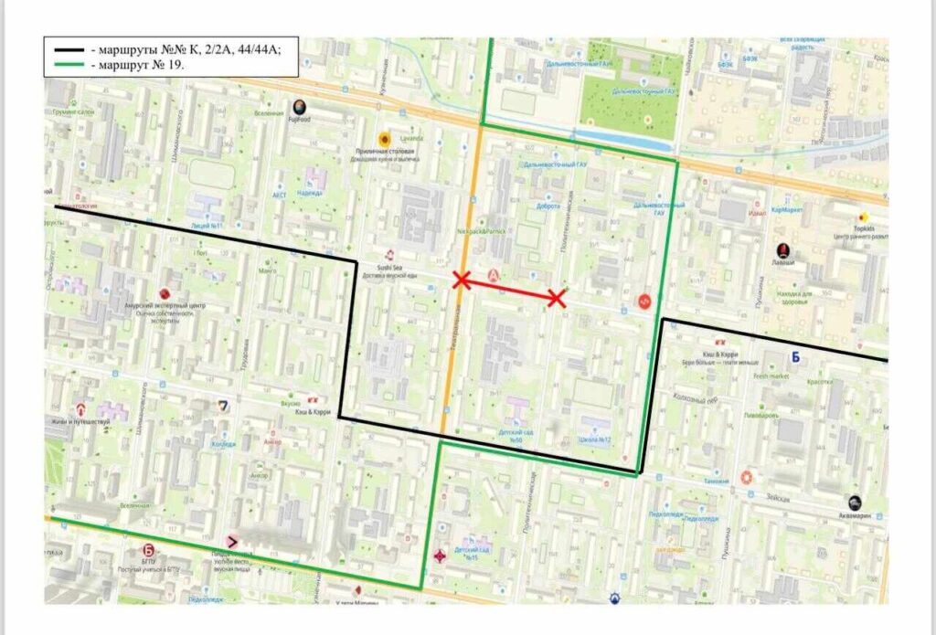 Карта городских раскопок: где в Благовещенске сейчас ремонтируют дороги и как в связи с этим ездят автобусы