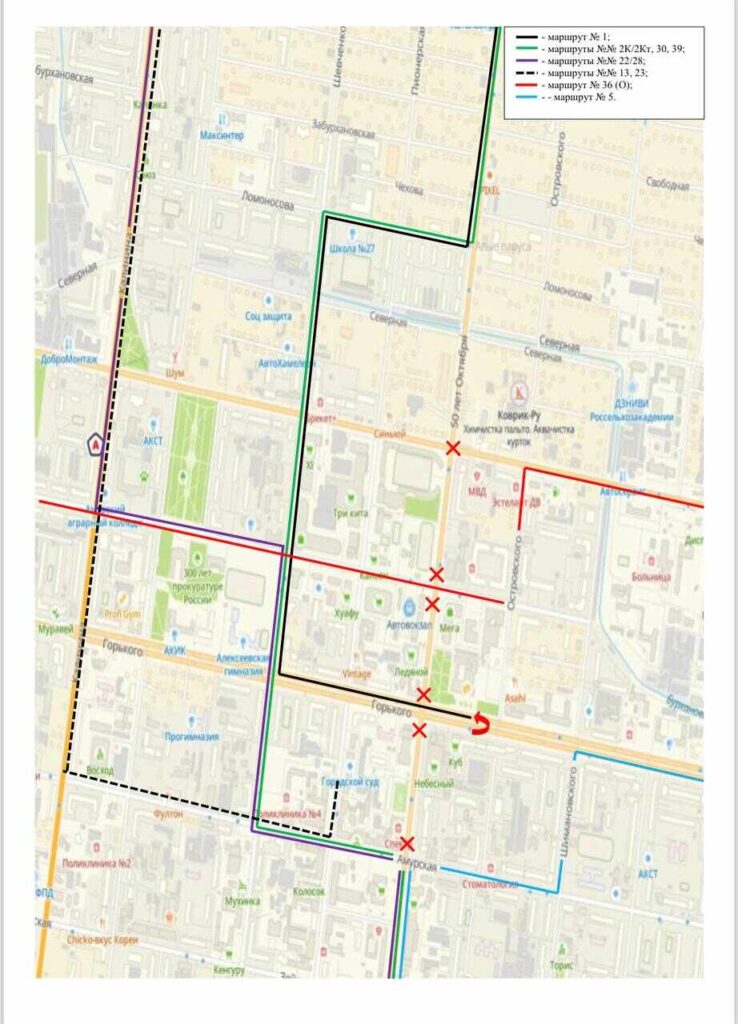 Карта городских раскопок: где в Благовещенске сейчас ремонтируют дороги и как в связи с этим ездят автобусы