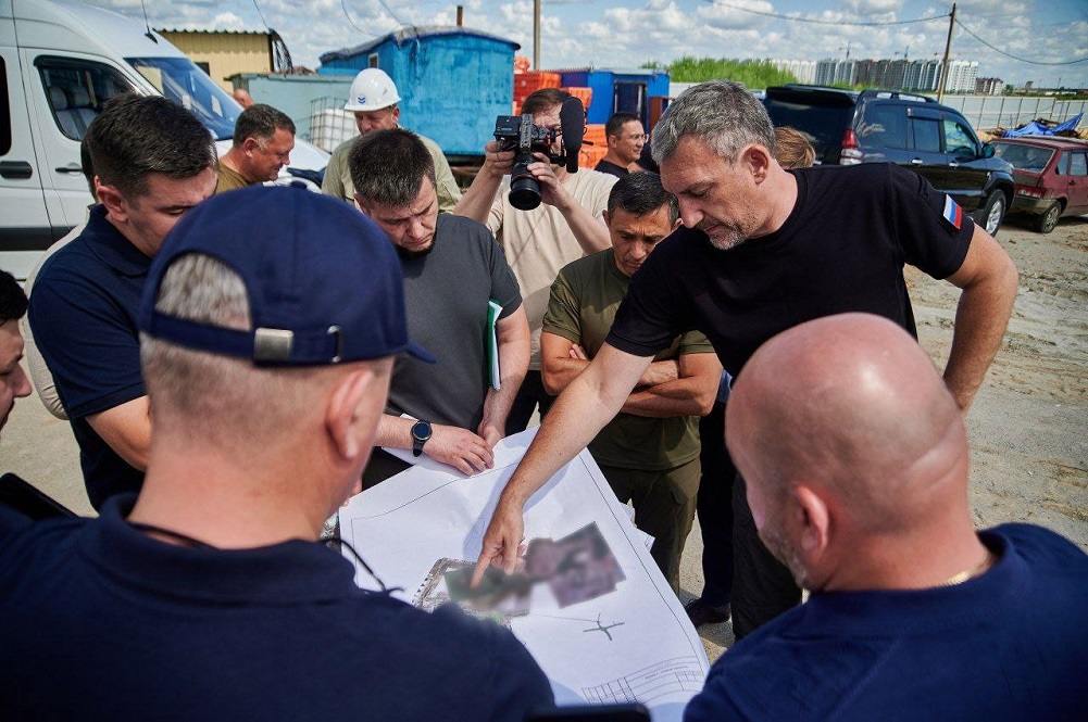 Чигири, подъездная дорога к школе, губернатор